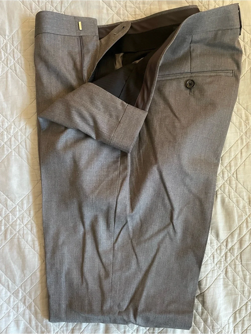 J. CREW Ludlow Slim-fit suit pant‎ in Italian wool Gray Size 32 NWT $250 43966